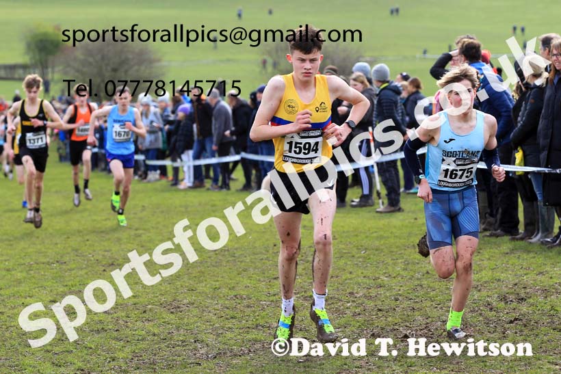 Boys Under-15s 2023 UK CAU Inter Counties Cross Country Champs, Prestwold Hall, Loughborough. Photo: David T. Hewitson/Sports for All Pics